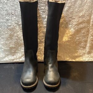 Elegant Black Heeled Boots